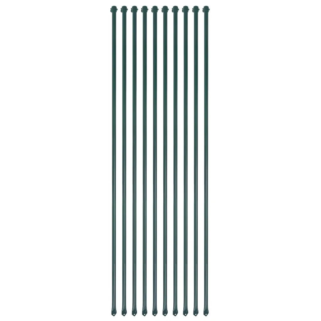 Pflanzstäbe 10 Stk.  Metall Grün