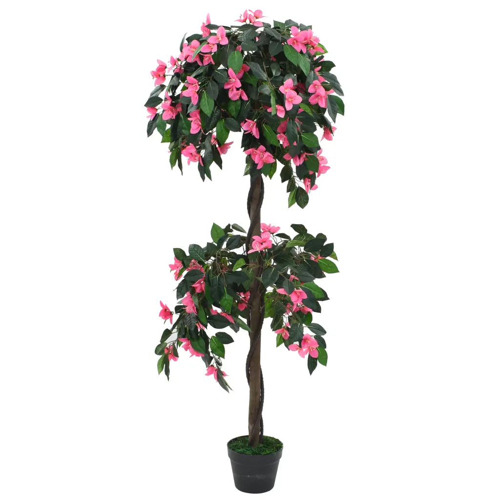Künstliche Rhododendron-Pflanze mit Topf 155 cm  und Rosa