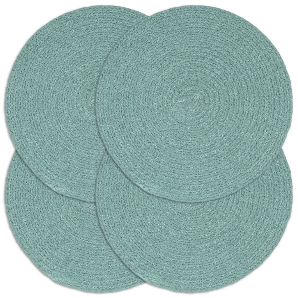 Tischsets 4 Stk. Natur 38 cm Rund Baumwolle
