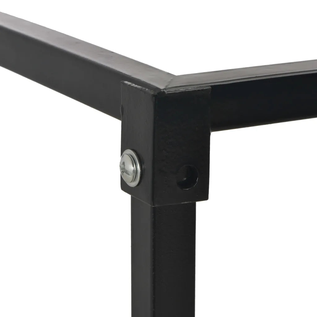 Brennholzregal mit Boden   Stahl