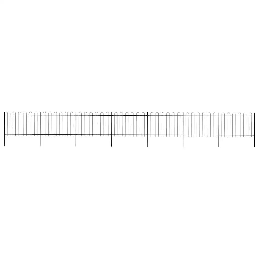 Gartenzaun mit Rundbogen Stahl 1248 x 100 cm