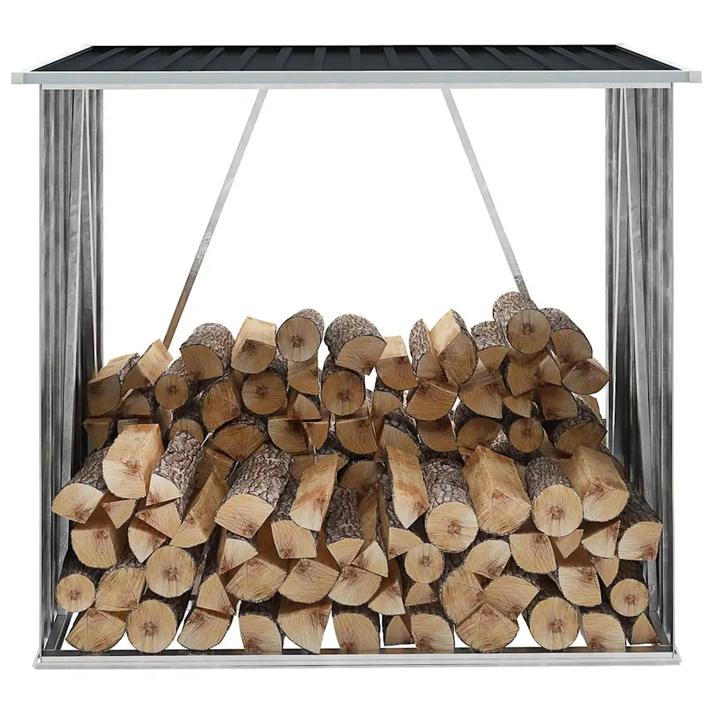 Brennholzlager Verzinkter Stahl 163 x 83 x 154 cm