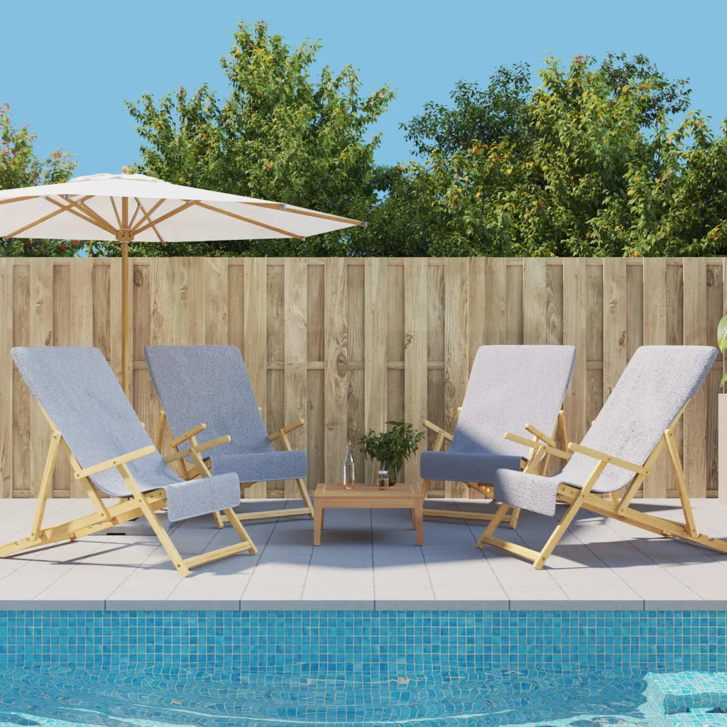 Strandtücher 4 Stk.  60x135 cm Stoff 400 GSM