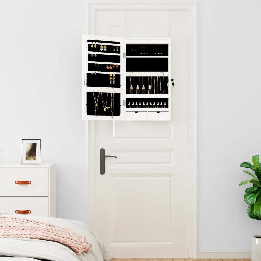 Spiegel-Schmuckschrank mit LED-Beleuchtung Wandmontage