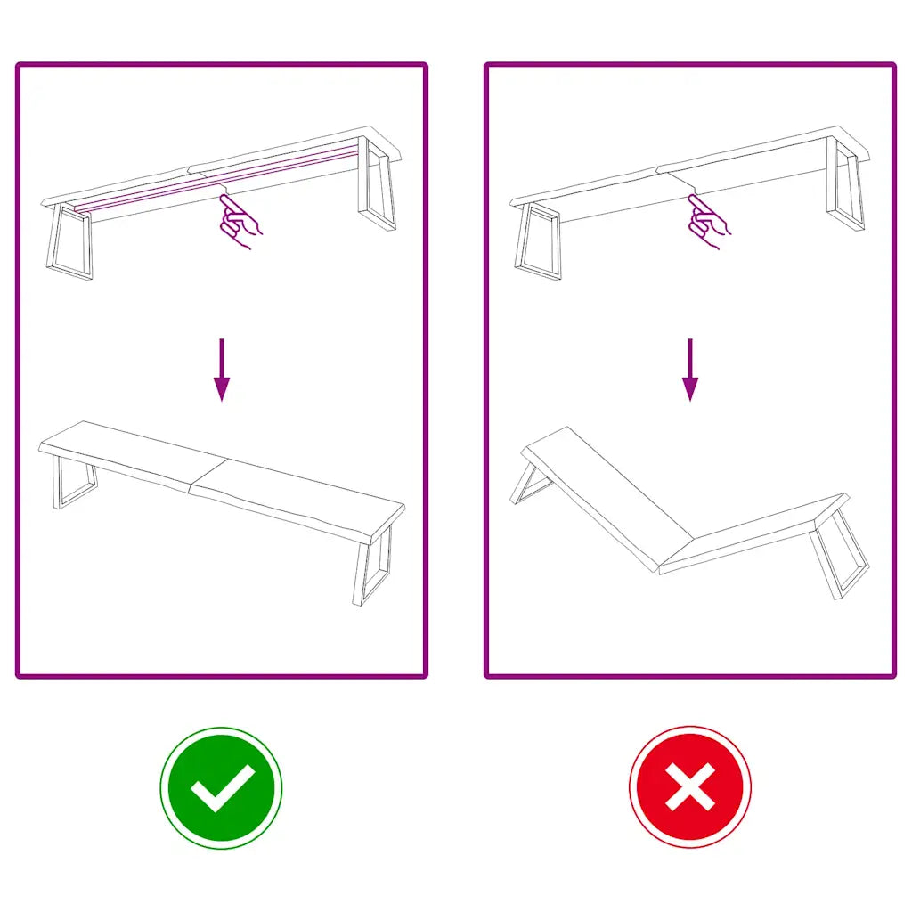 Wandregal Dunkelbraun 220x60x(2-6)cm Massivholz Eiche Behandelt