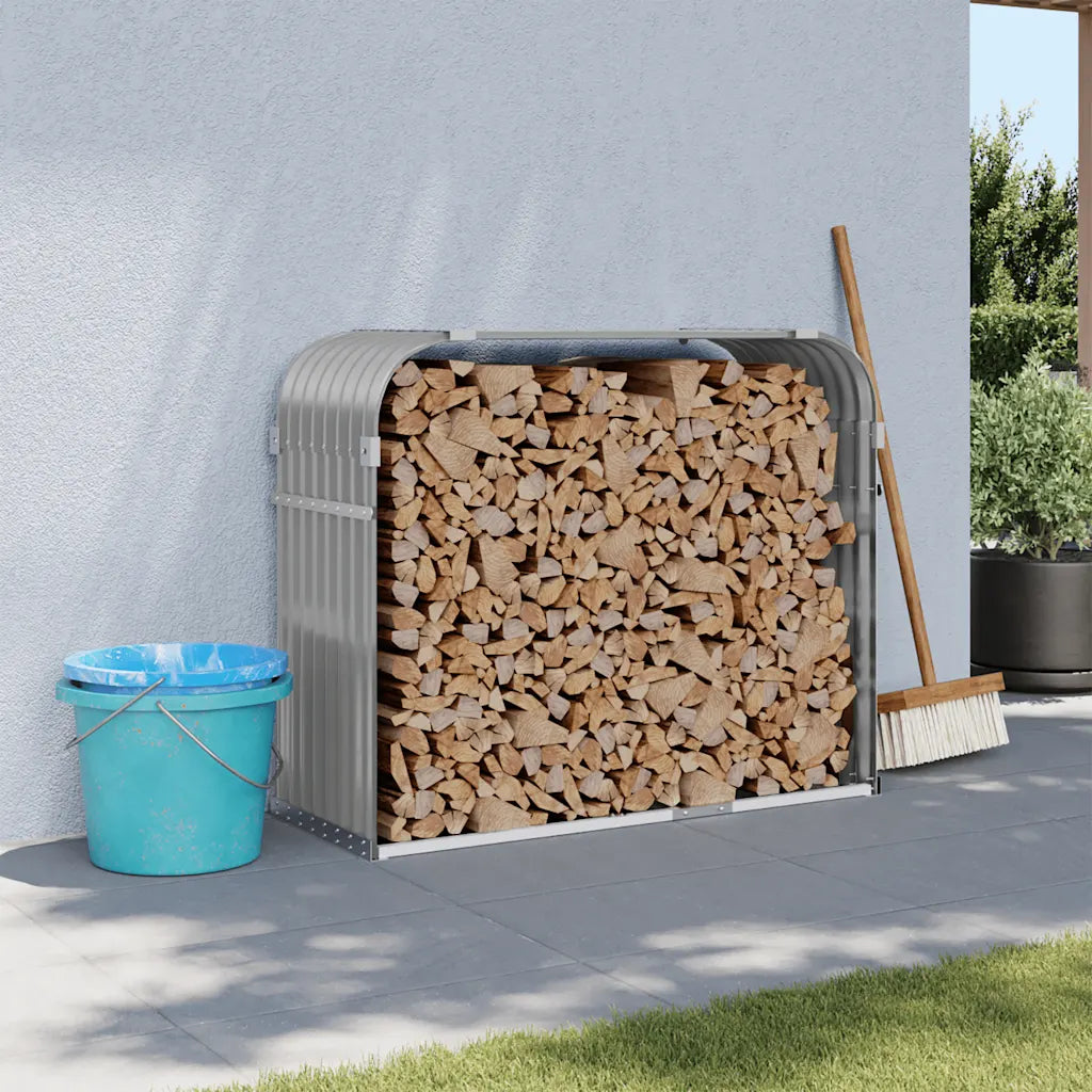 Kaminholzunterstand  120x45x140 cm Verzinkter Stahl