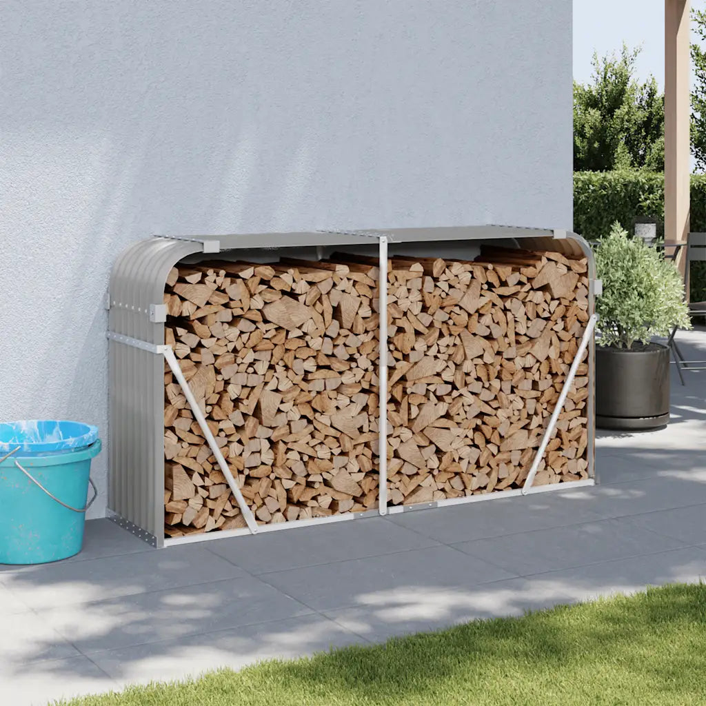 Kaminholzunterstand  300x45x100 cm Verzinkter Stahl