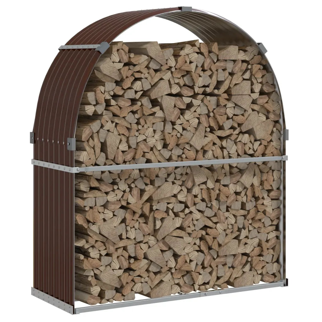 Kaminholzunterstand  120x45x140 cm Verzinkter Stahl