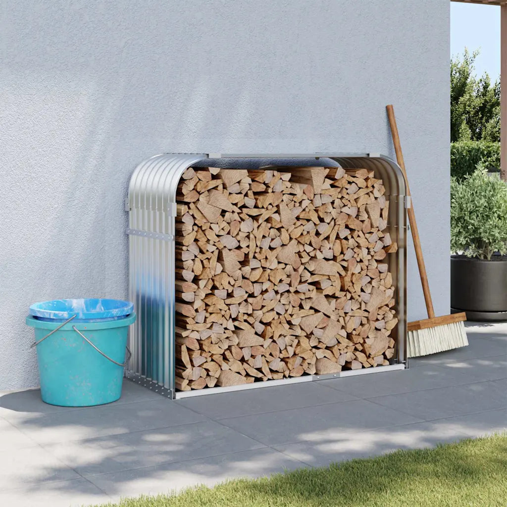 Kaminholzunterstand  120x45x140 cm Verzinkter Stahl