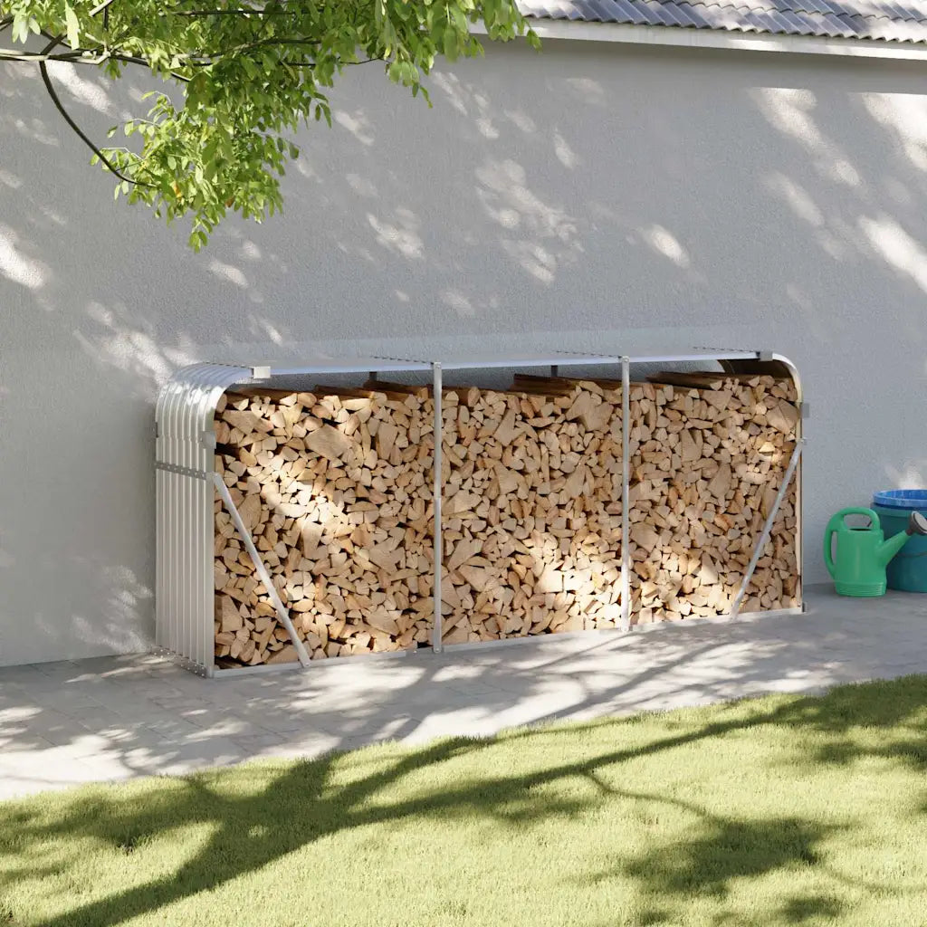 Kaminholzunterstand  120x45x140 cm Verzinkter Stahl