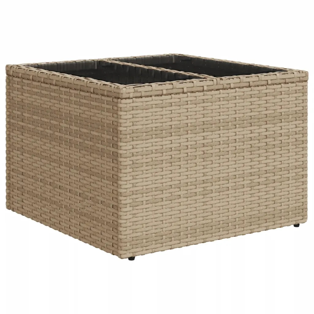 10-tlg. Garten-Sofagarnitur mit Kissen  Poly Rattan