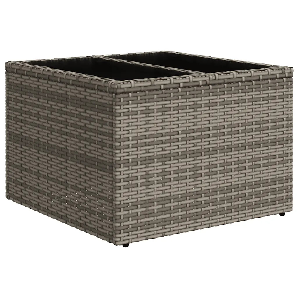 10-tlg. Garten-Sofagarnitur mit Kissen  Poly Rattan