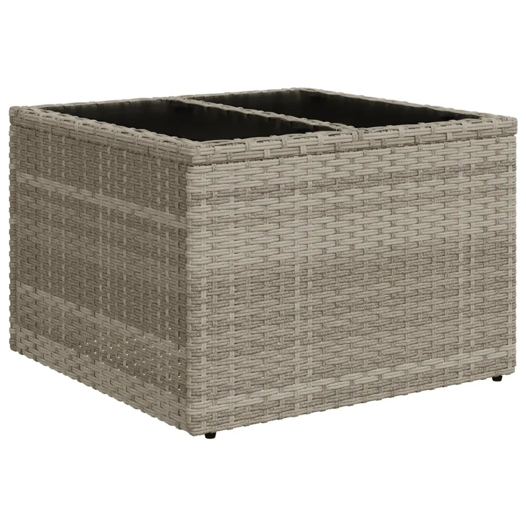 10-tlg. Garten-Sofagarnitur mit Kissen  Poly Rattan