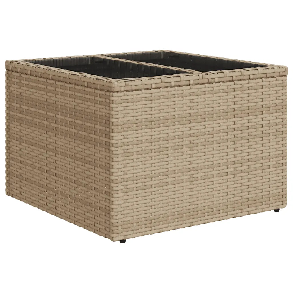 10-tlg. Garten-Sofagarnitur mit Kissen  Poly Rattan