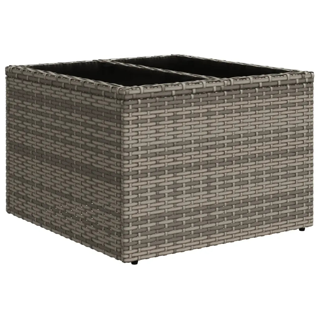 10-tlg. Garten-Sofagarnitur mit Kissen  Poly Rattan