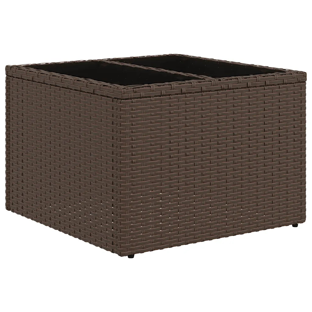 10-tlg. Garten-Sofagarnitur mit Kissen  Poly Rattan