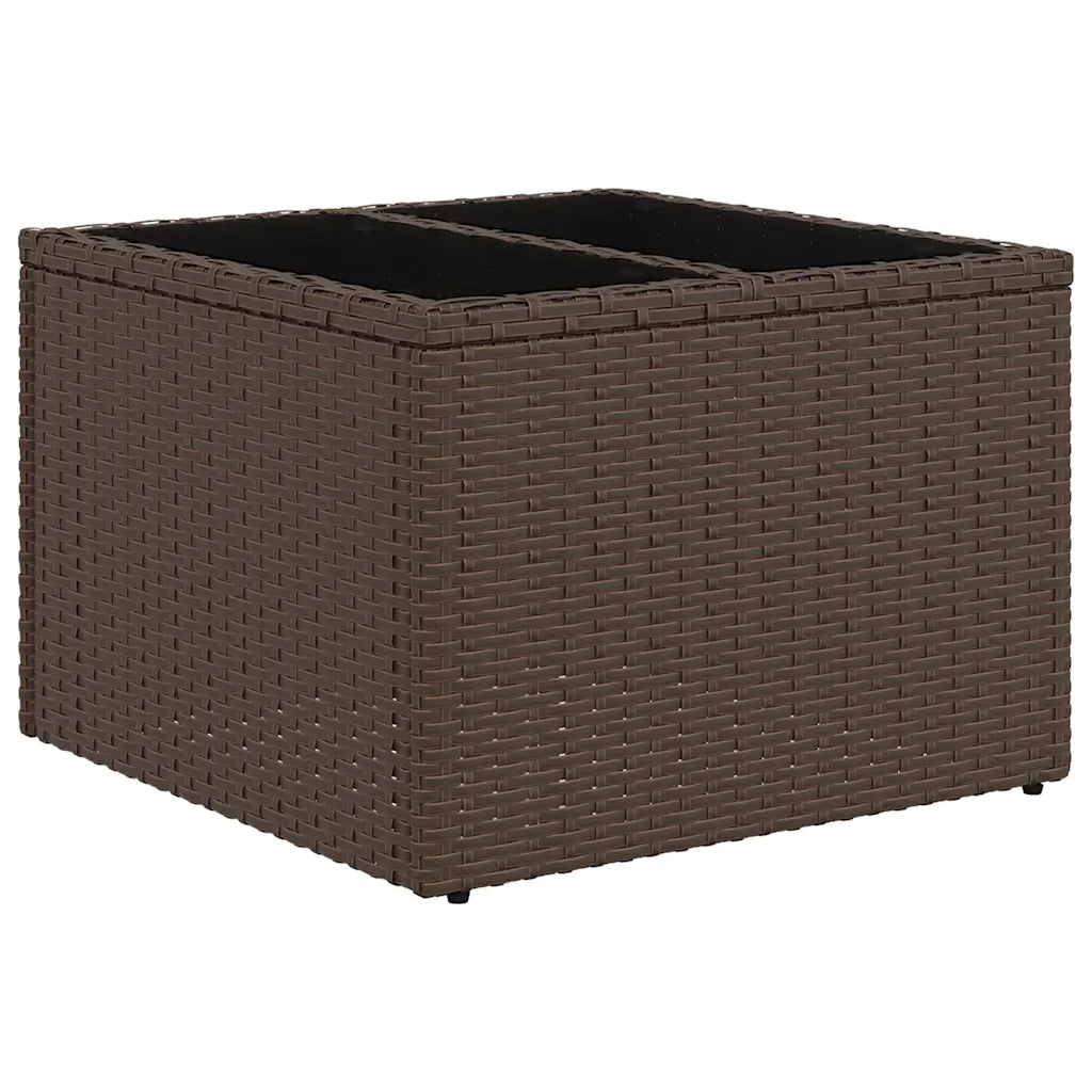10-tlg. Garten-Sofagarnitur mit Kissen  Poly Rattan