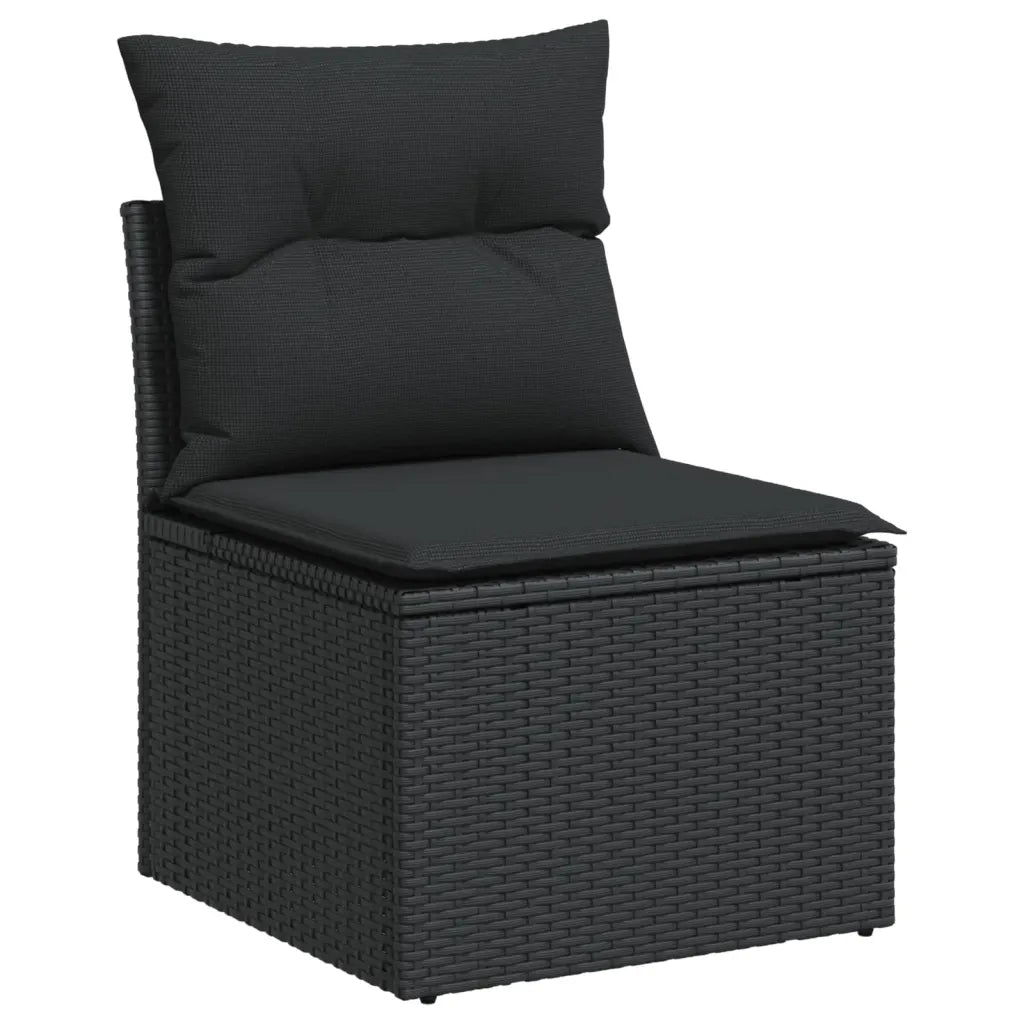 10-tlg. Garten-Sofagarnitur mit Kissen  Poly Rattan