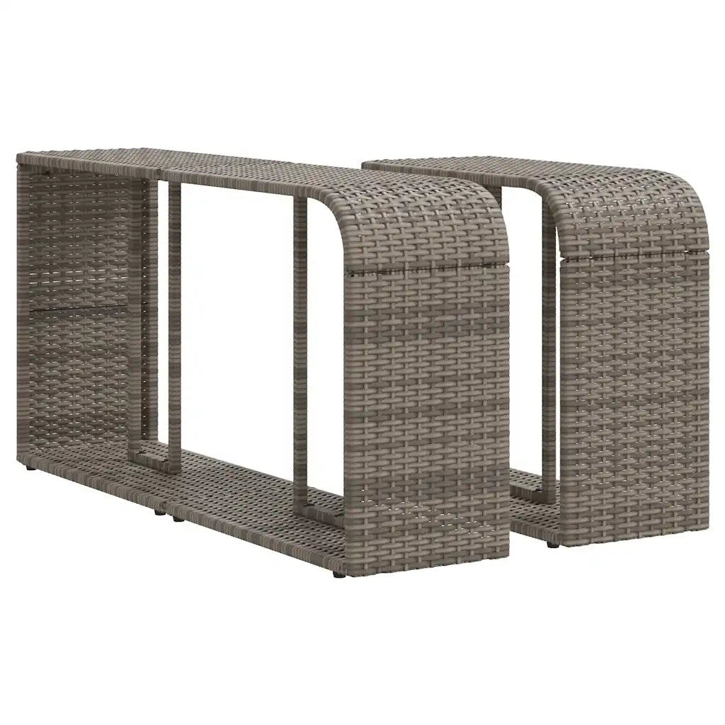 10-tlg. Garten-Sofagarnitur mit Kissen  Poly Rattan