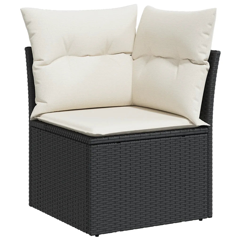 10-tlg. Garten-Sofagarnitur mit Kissen  Poly Rattan