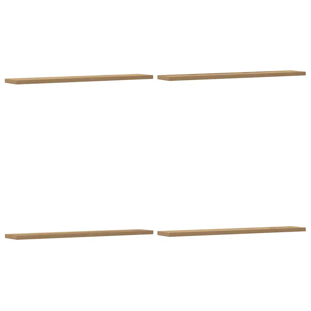 Wandregale 4 Stk. Artisan-Eiche 60x20x1,5 cm Holzwerkstoff