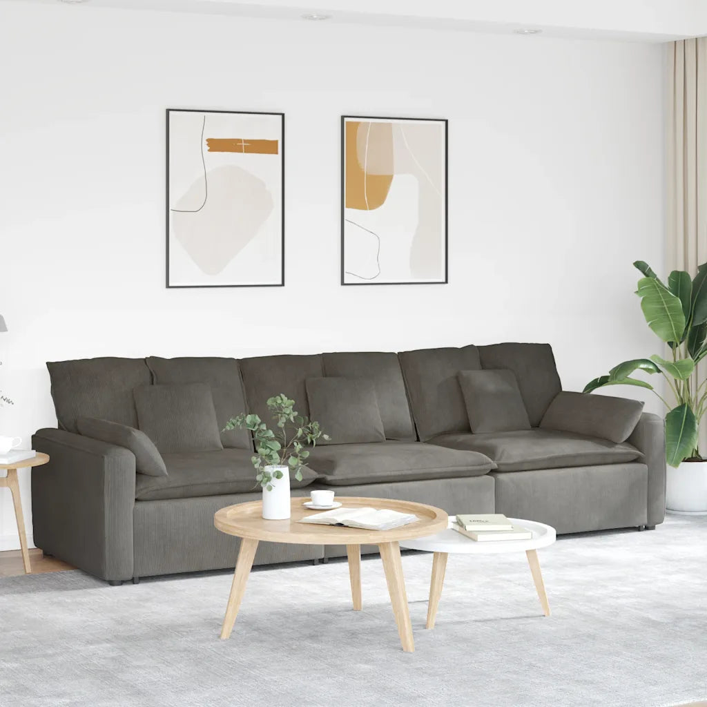 Modulares Sofa mit Kissen
