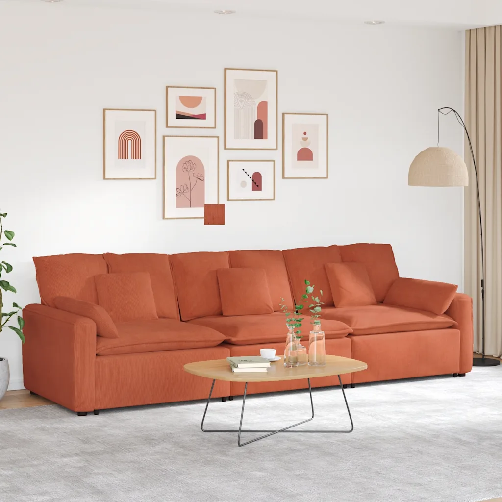 Modulares Sofa mit Kissen