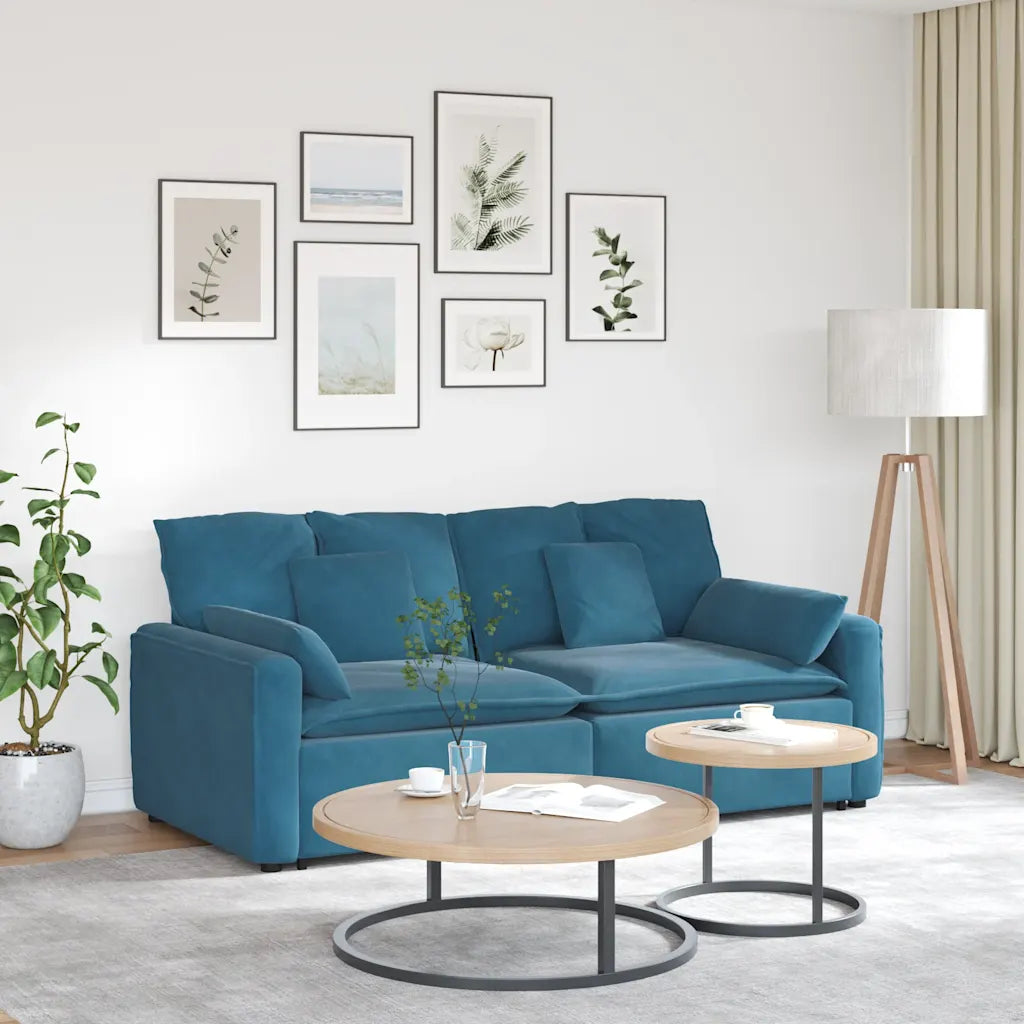 Modulares Sofa mit Kissen