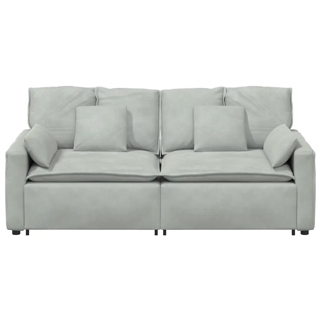 Modulares Sofa mit Kissen