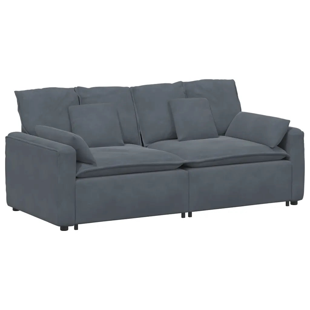 Modulares Sofa mit Kissen
