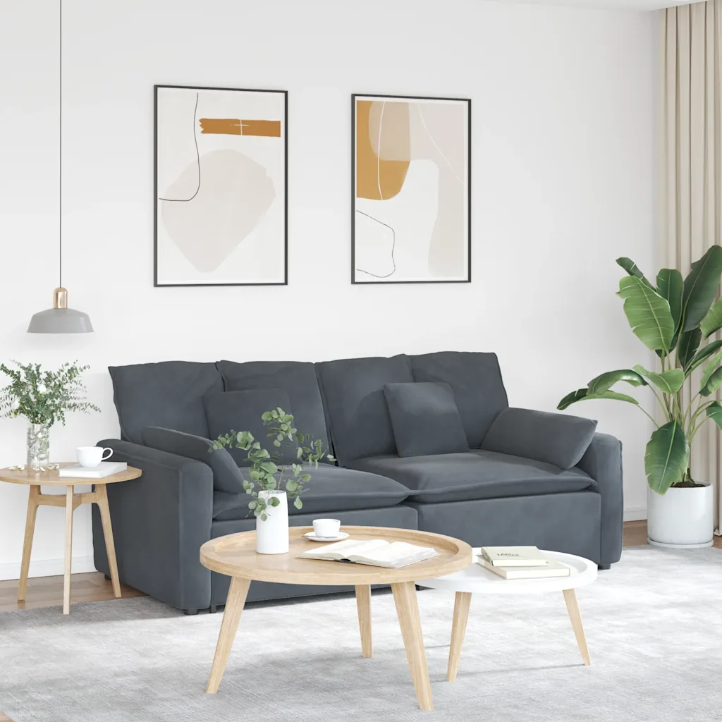 Modulares Sofa mit Kissen