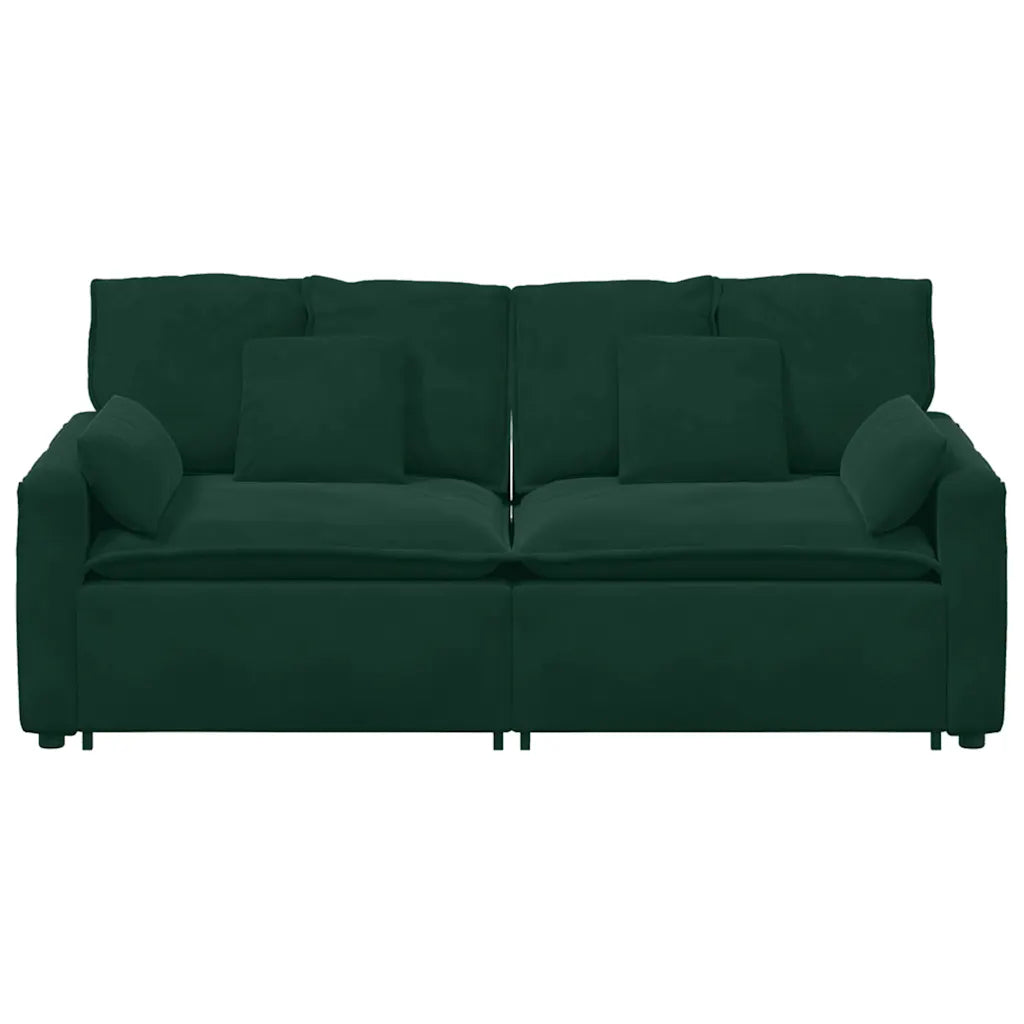 Modulares Sofa mit Kissen