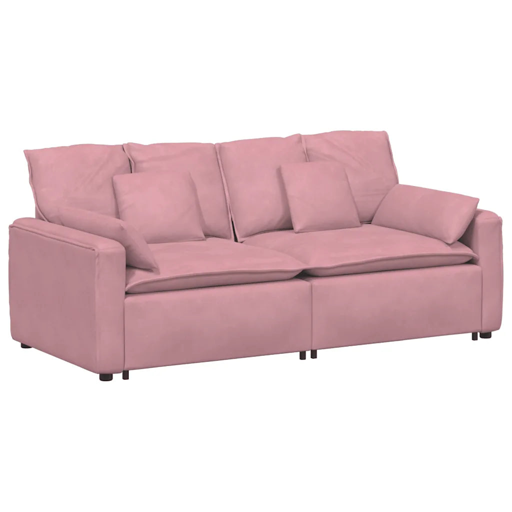 Modulares Sofa mit Kissen