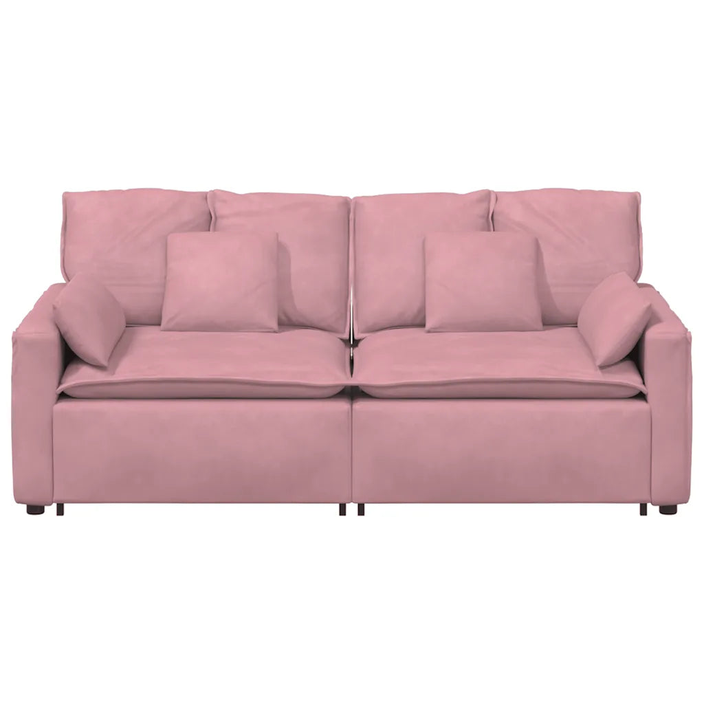 Modulares Sofa mit Kissen