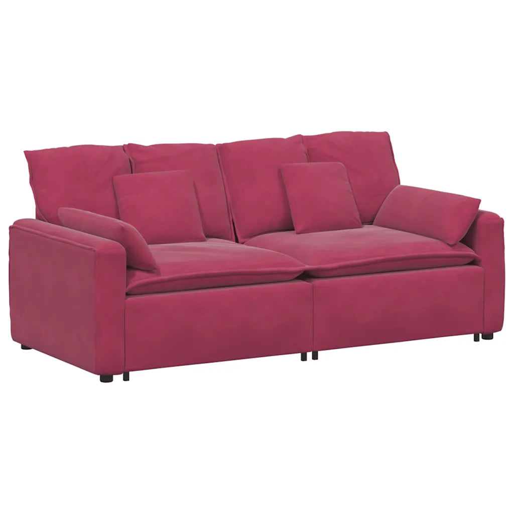 Modulares Sofa mit Kissen