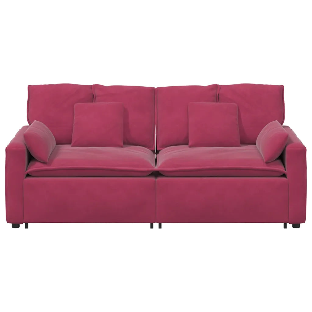 Modulares Sofa mit Kissen