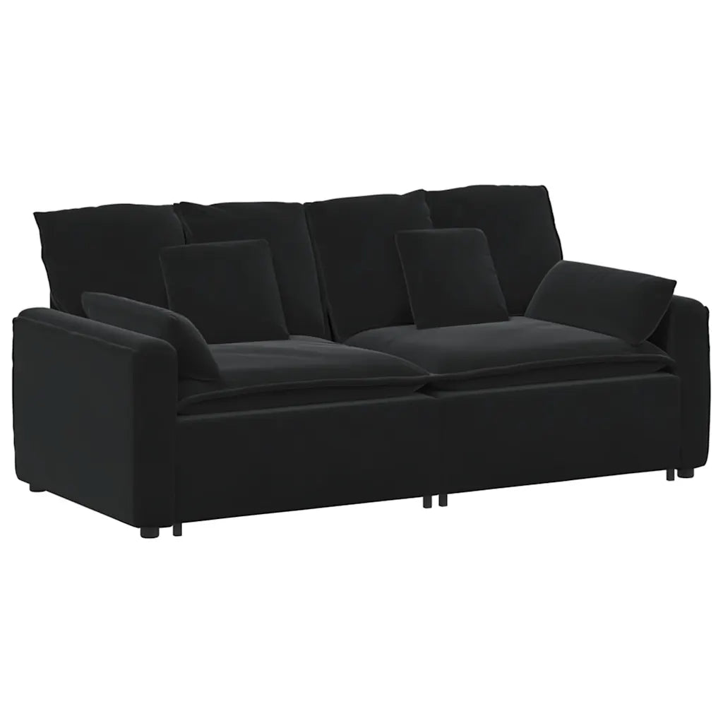 Modulares Sofa mit Kissen
