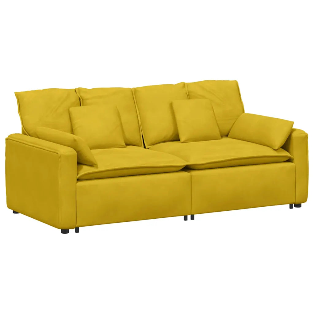 Modulares Sofa mit Kissen