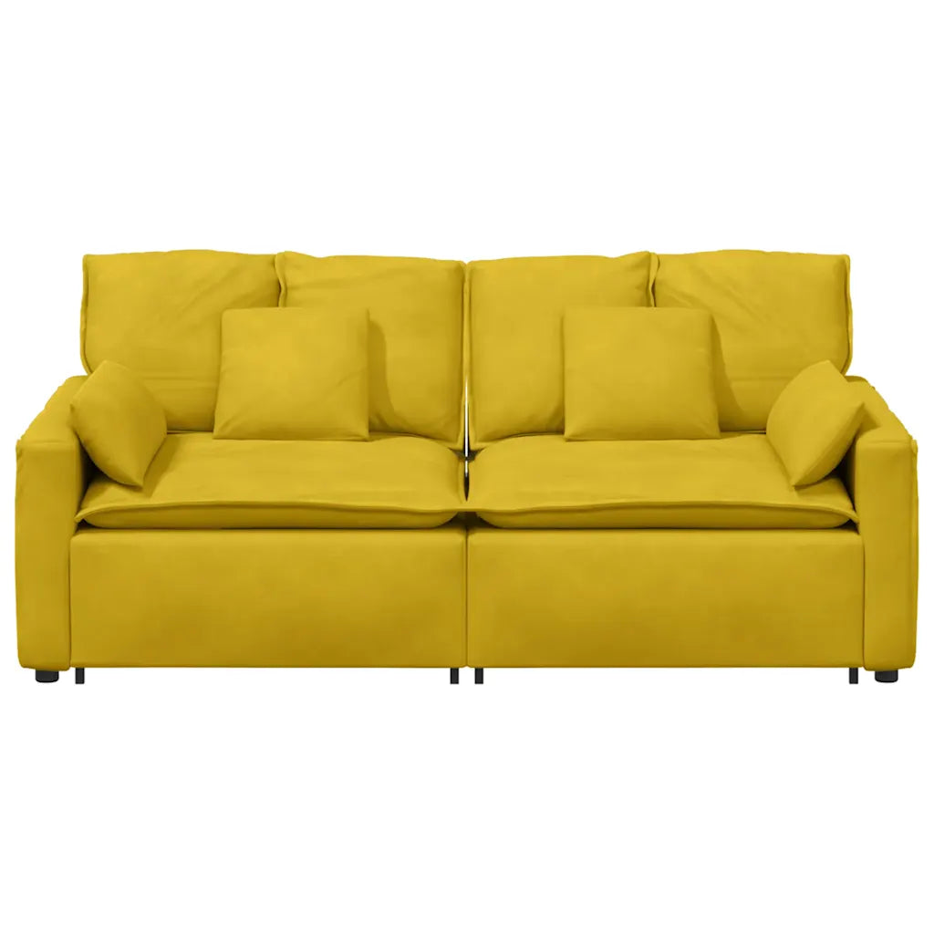 Modulares Sofa mit Kissen