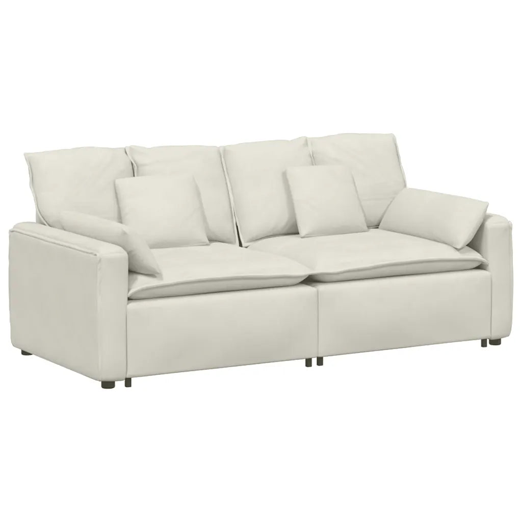 Modulares Sofa mit Kissen