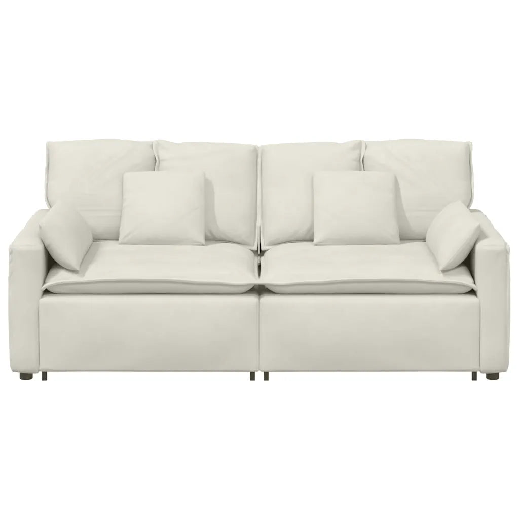 Modulares Sofa mit Kissen