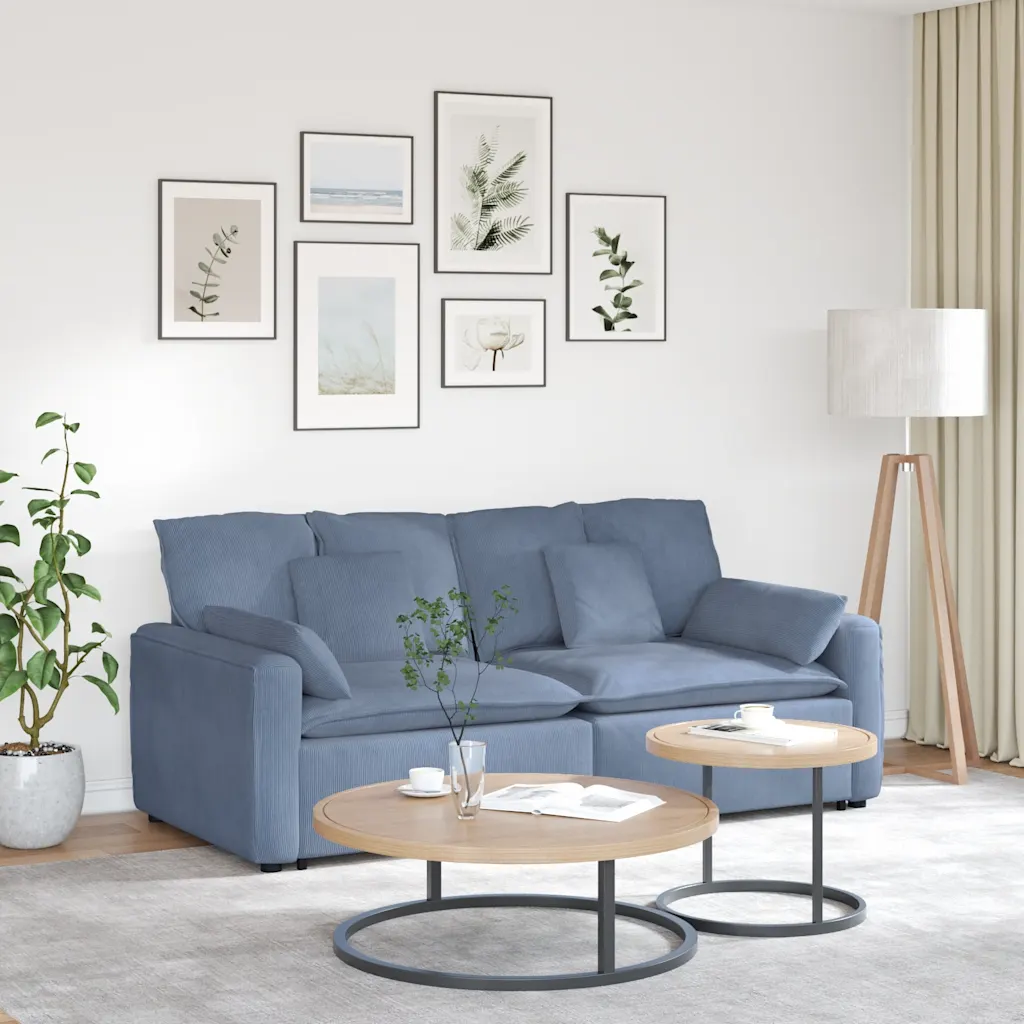 Modulares Sofa mit Kissen