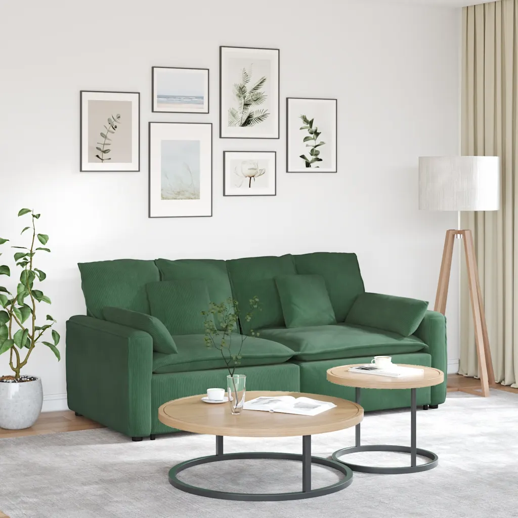 Modulares Sofa mit Kissen