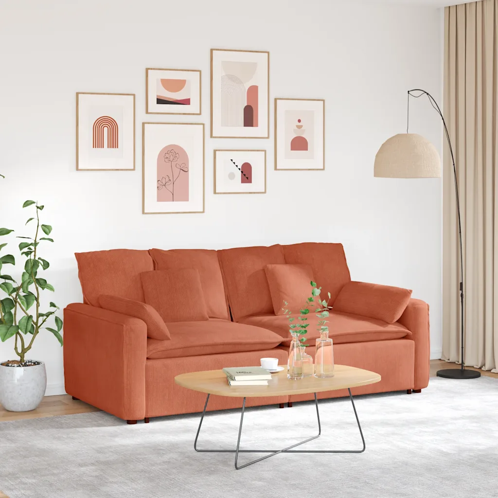 Modulares Sofa mit Kissen
