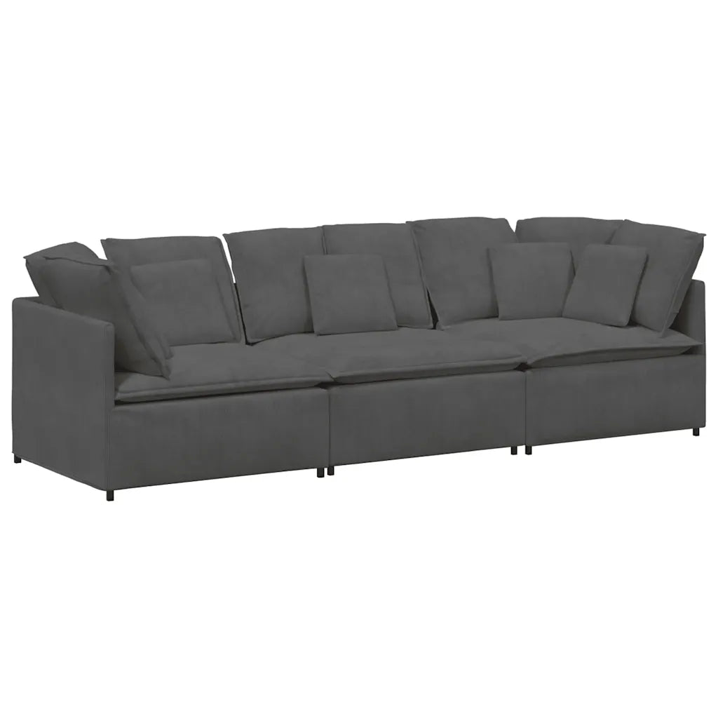 Modulares Sofa mit Kissen Cordstoff