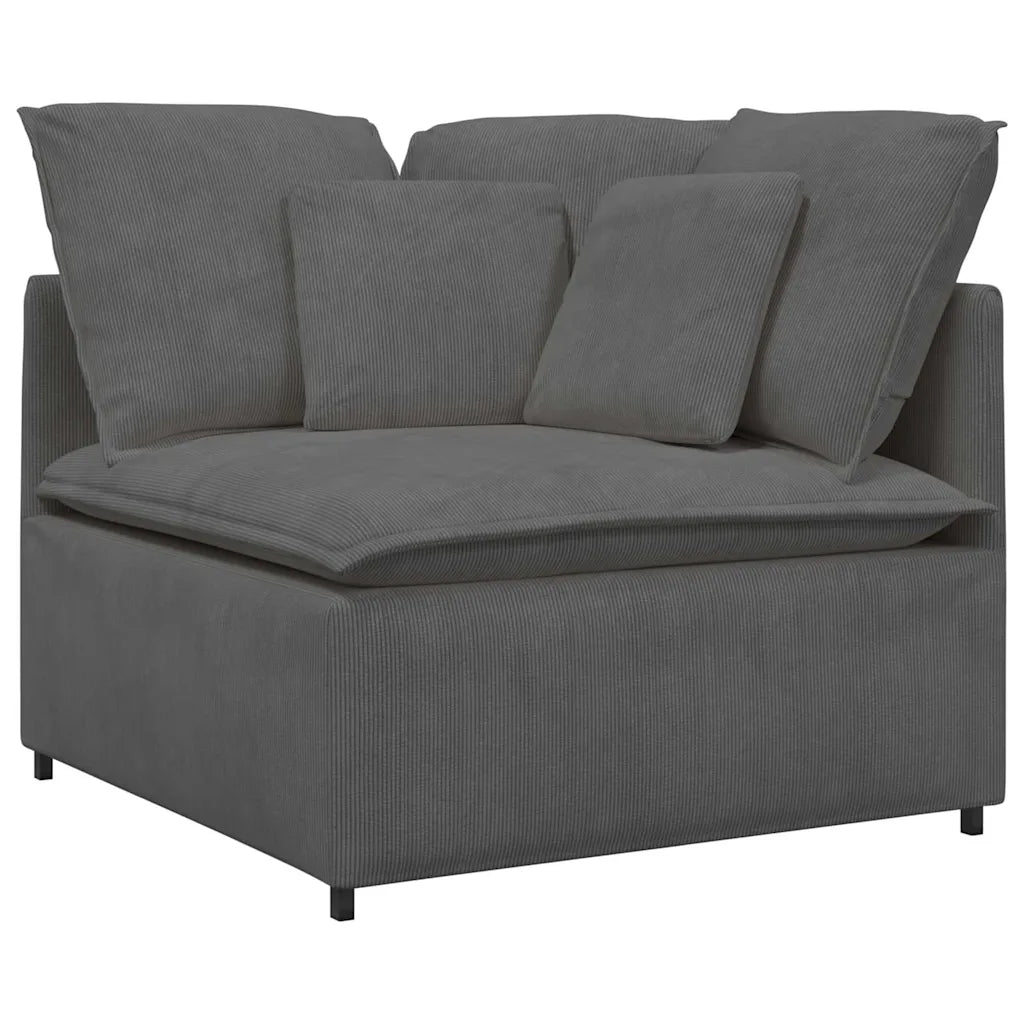 Modulares Sofa mit Kissen Cordstoff