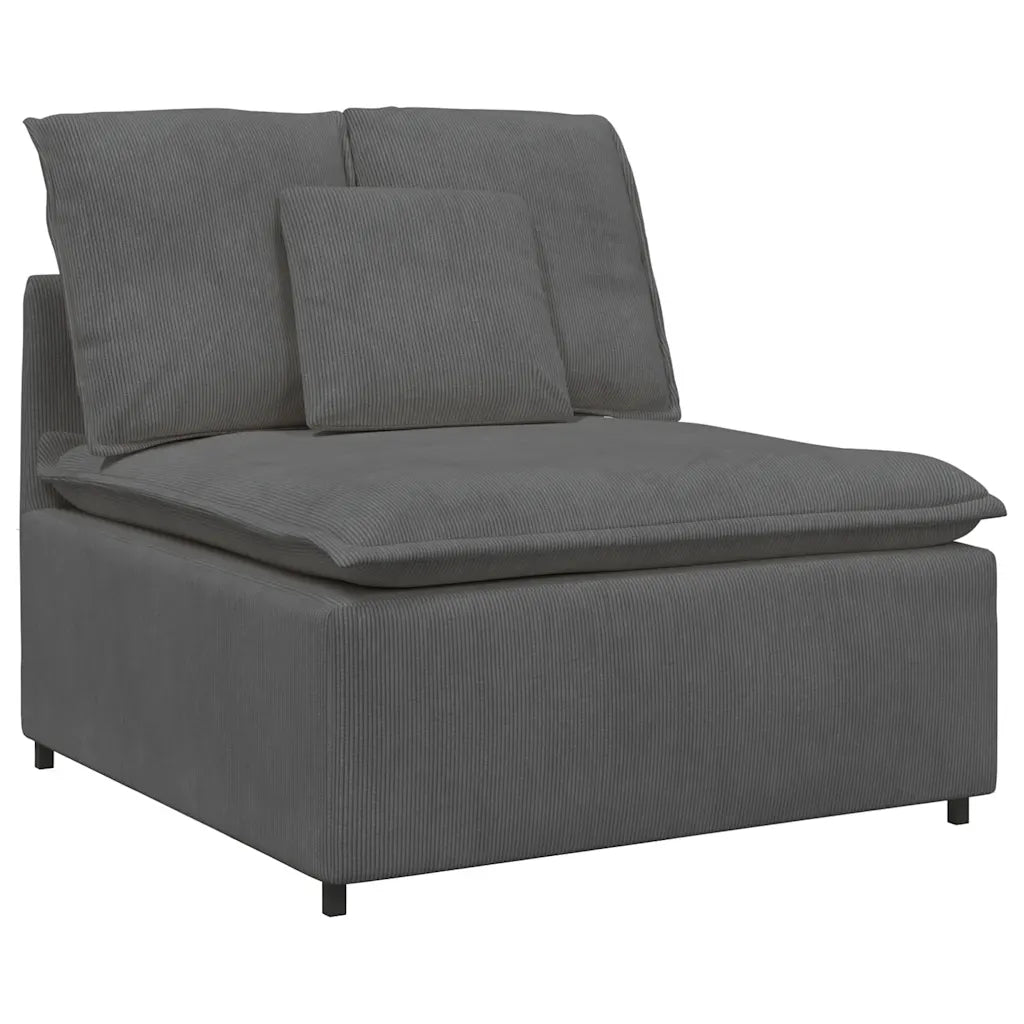 Modulares Sofa mit Kissen Cordstoff