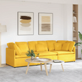 Modulares Sofa mit Kissen Cordstoff