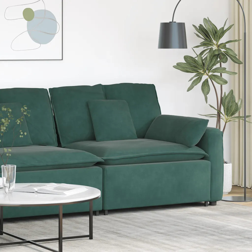 Modulares Sofa Endmodul mit Armlehne Kissen  100 cm