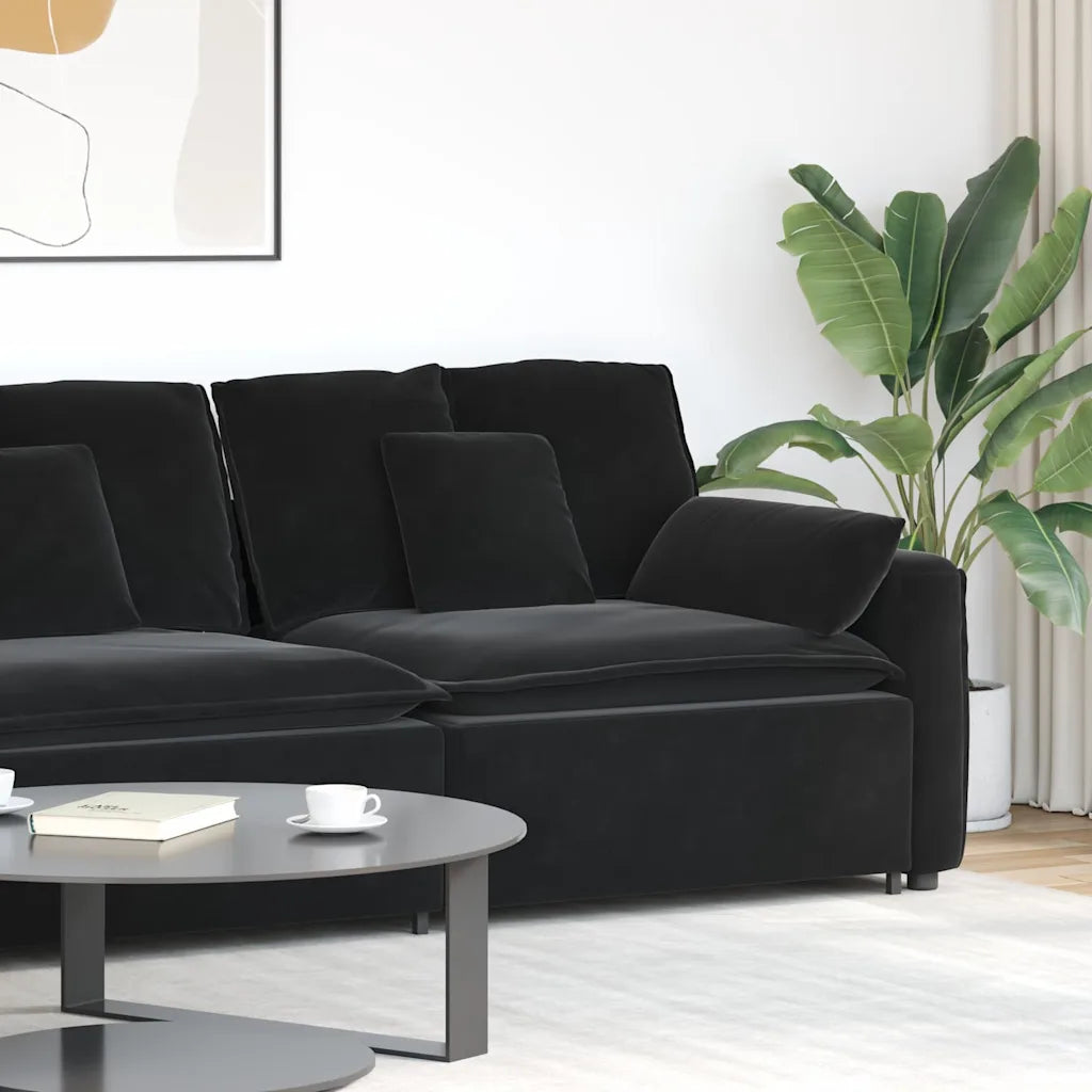 Modulares Sofa Endmodul mit Armlehne Kissen  100 cm